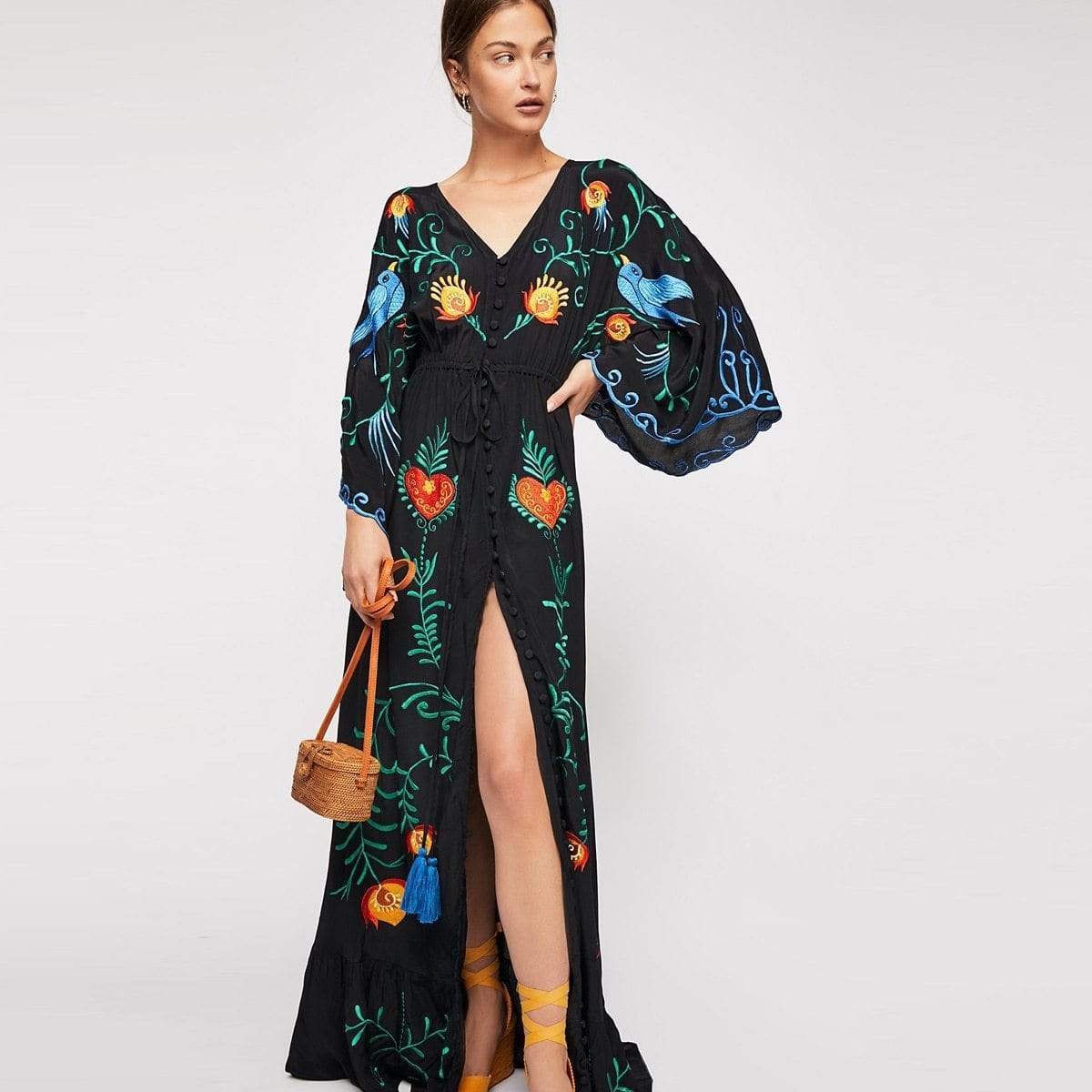 Higher Consciousness – Boho-Chic Maxi Dress for Free Spirits