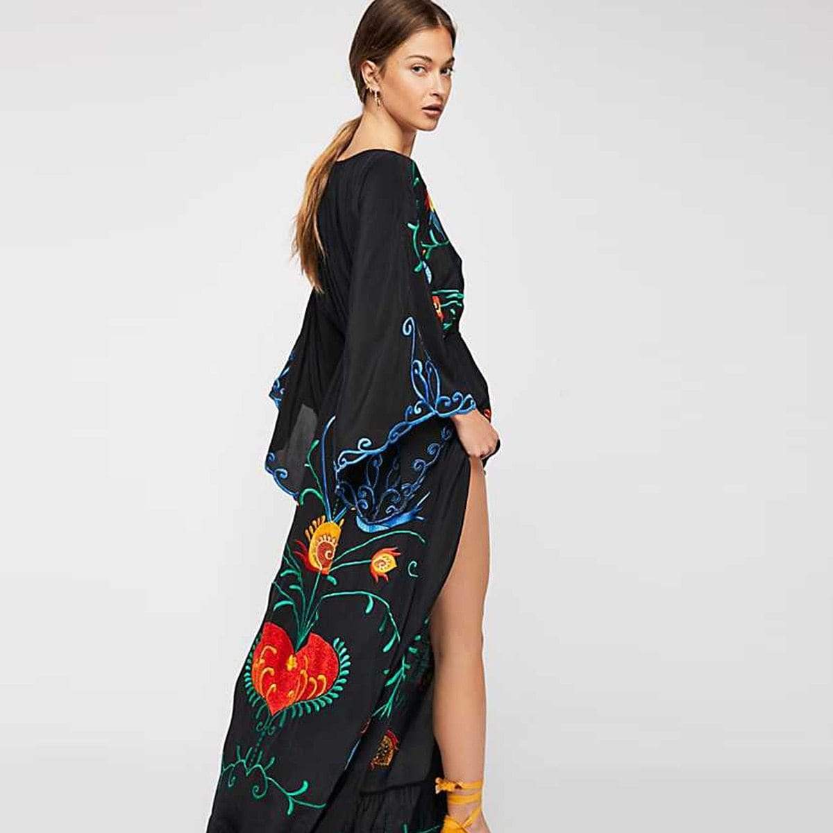 Higher Consciousness – Boho-Chic Maxi Dress for Free Spirits