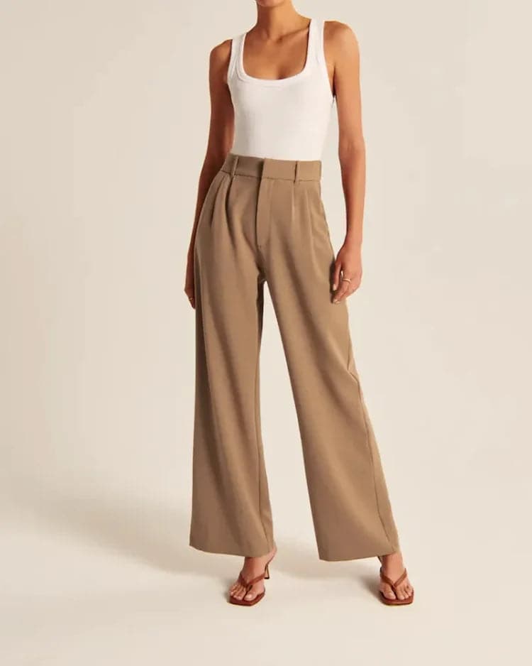 Tailored Wide Leg Pants