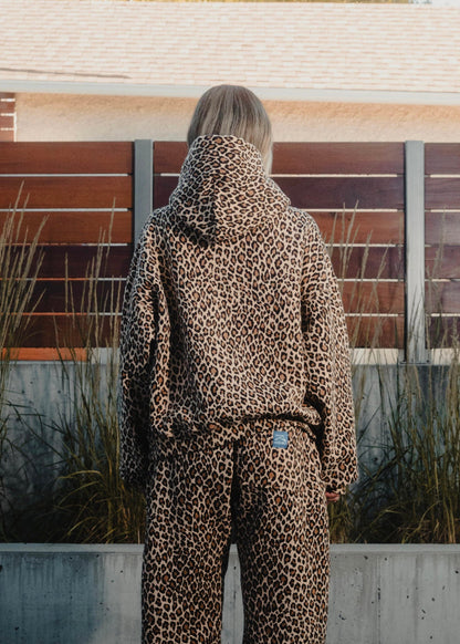 Cheetah Print Oversized Hoodie