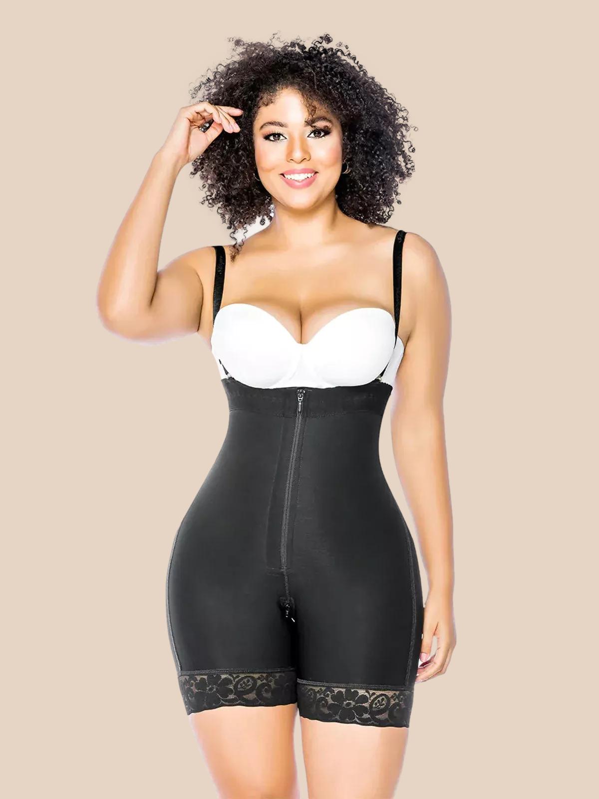 Fajas Colombianas Butt Lifter Shapewear Shorts Crotch with Zipper