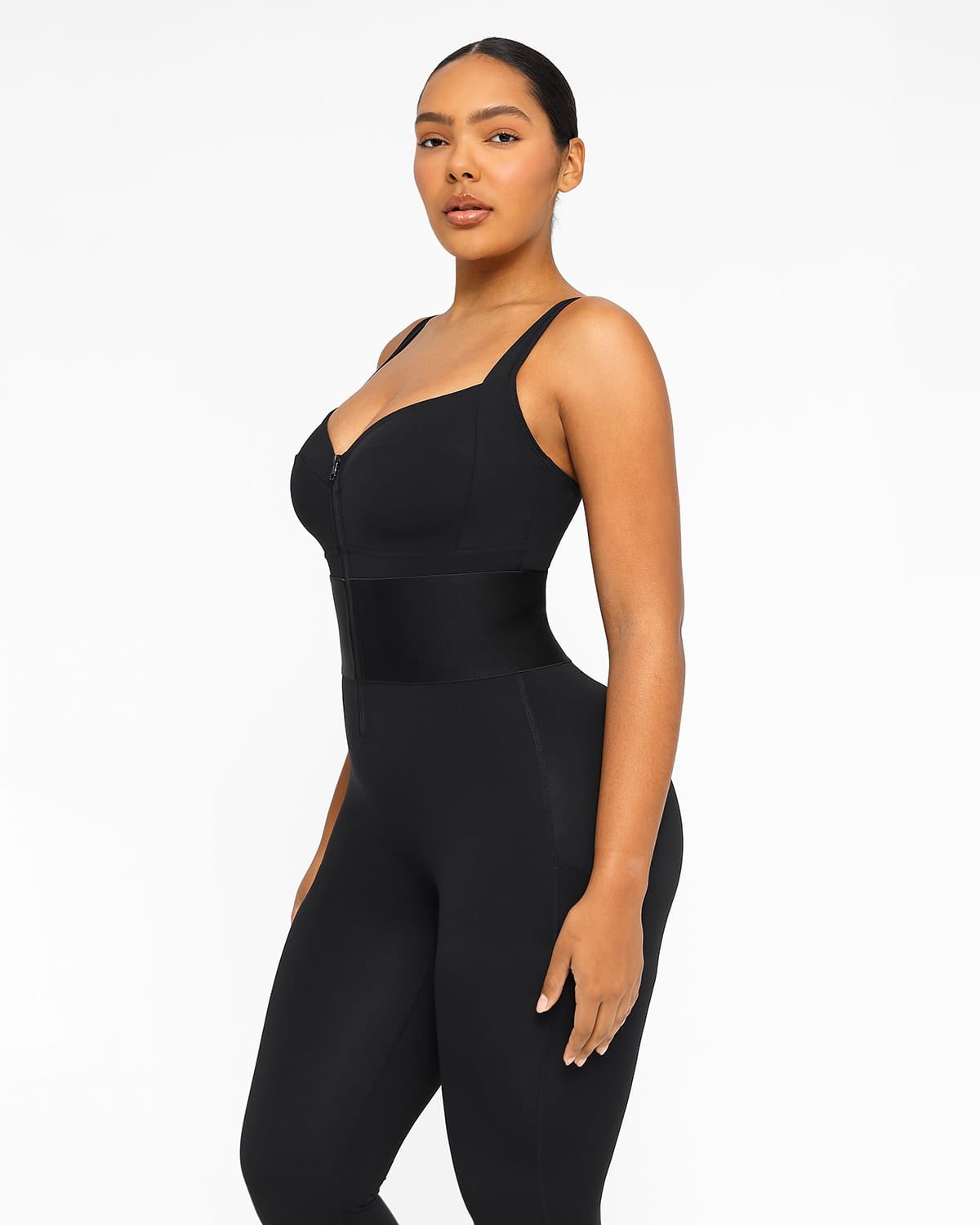 ElasticFuse Waistband Shaping Jumpsuit