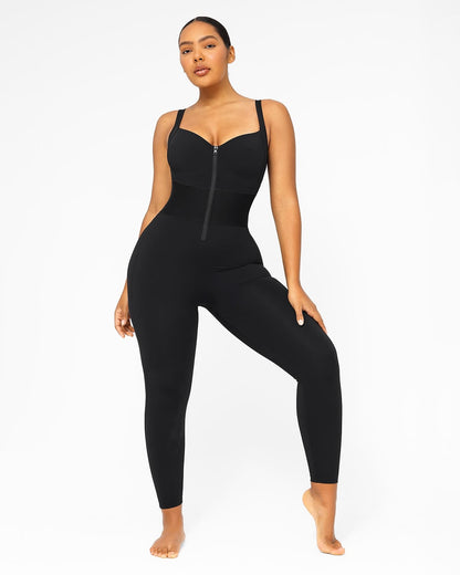 ElasticFuse Waistband Shaping Jumpsuit