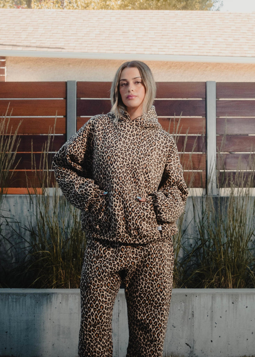 Cheetah Print Oversized Hoodie