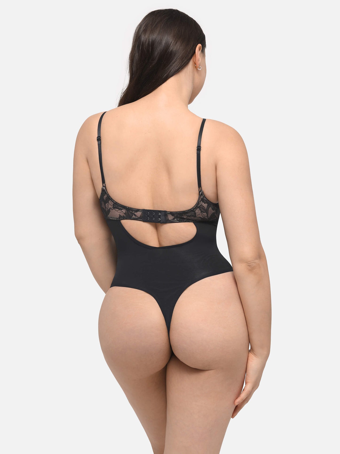 Feelingirl Sculpting Lace Shapewear Thong Bodysuit