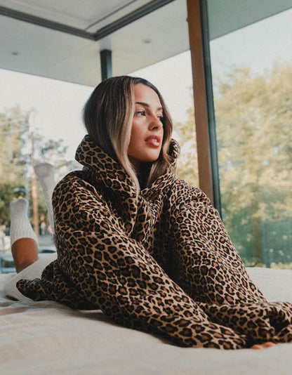 Cheetah Print Oversized Hoodie