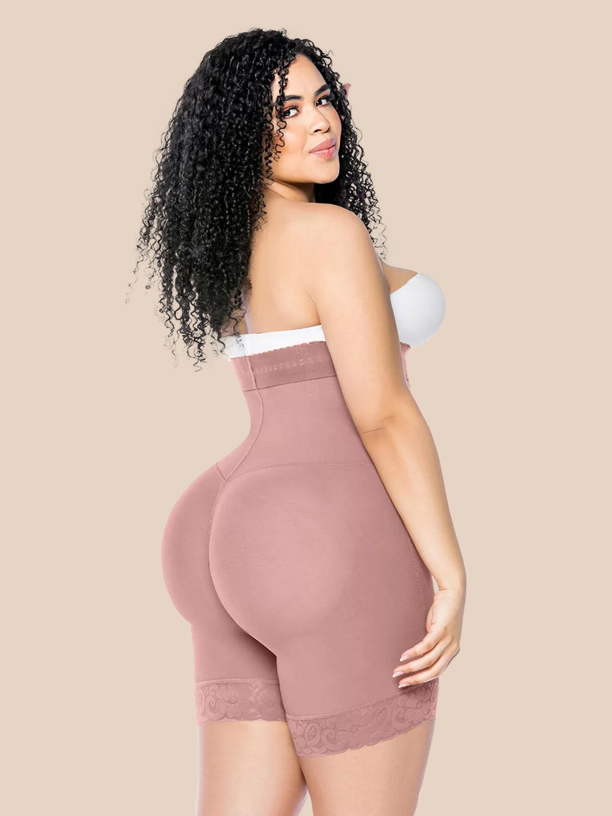 Fajas Colombianas Butt Lifter Shapewear Shorts Crotch with Zipper