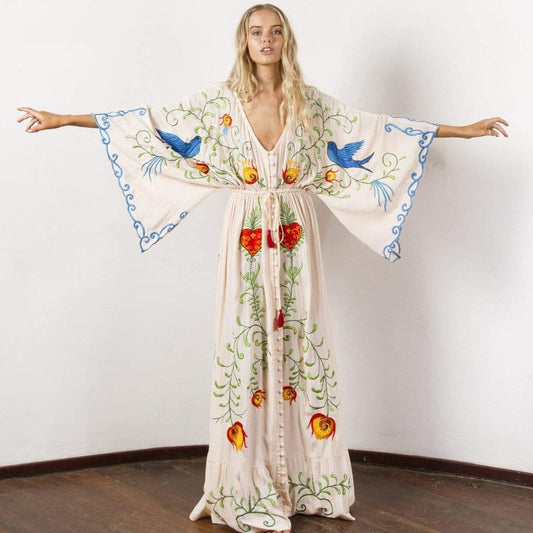 Higher Consciousness – Boho-Chic Maxi Dress for Free Spirits