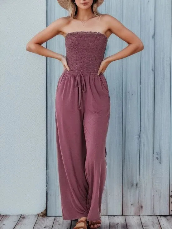 Newest Strapless Waist Jumpsuit