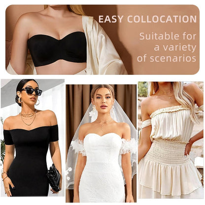 Non-Slip Multi-Way Strapless Bra