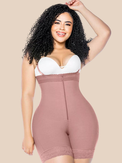 Fajas Colombianas Butt Lifter Shapewear Shorts Crotch with Zipper