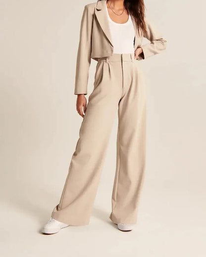 Tailored Wide Leg Pants