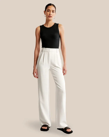 Tailored Wide Leg Pants