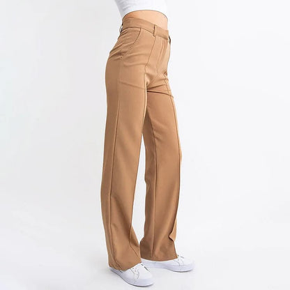 High Waisted Pleated Suit Pants