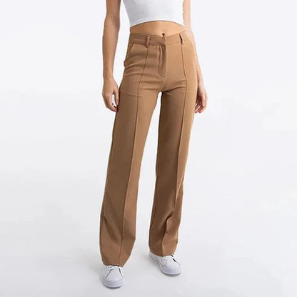 High Waisted Pleated Suit Pants