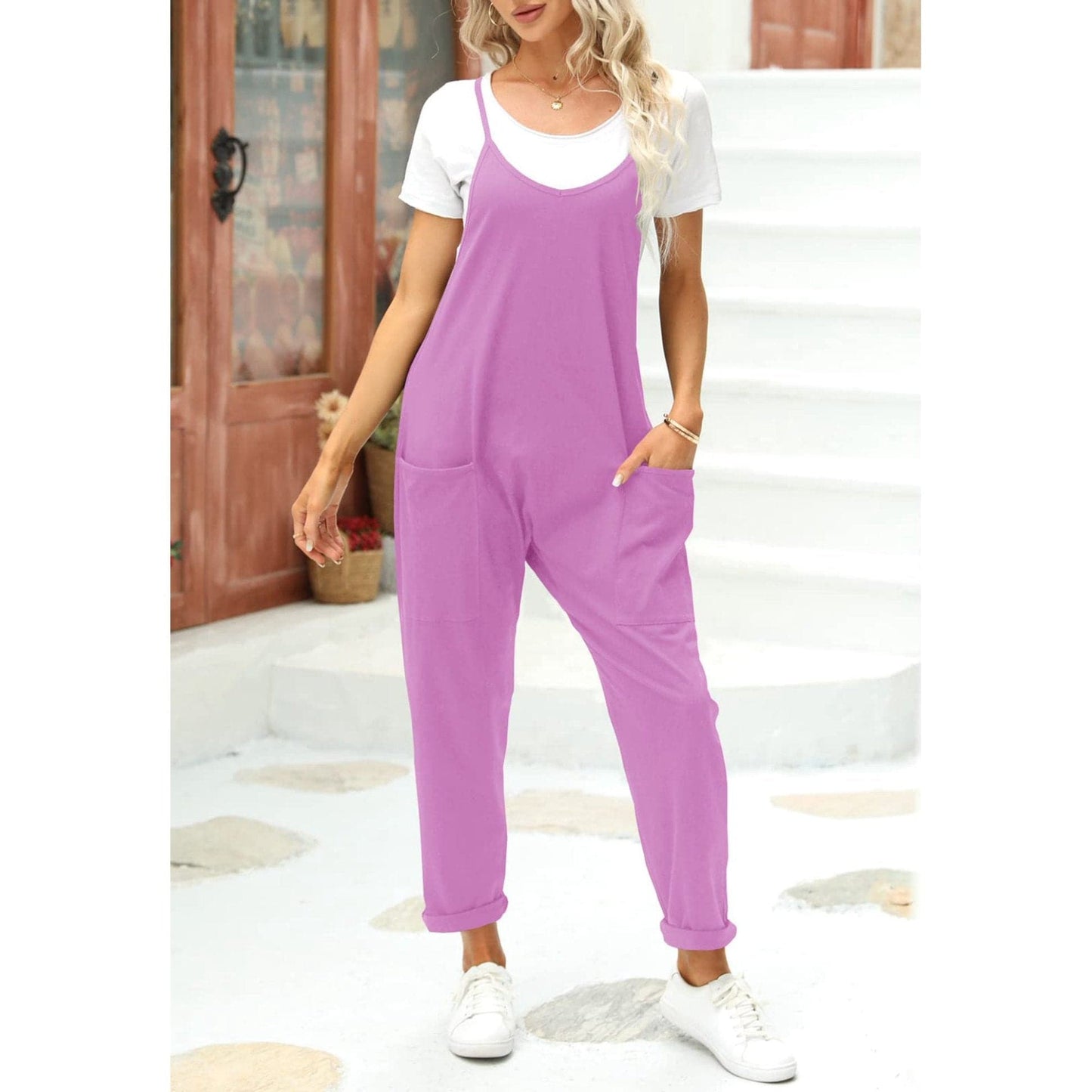 Casual Wide Leg Jumpsuit